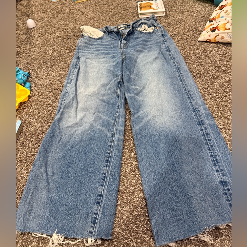 🧡Classic Blue Wide-Leg Women Jeans condition as shown